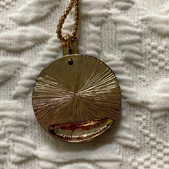 Long Tortoise and Gold Pendant Necklace - Picture 3 of 3